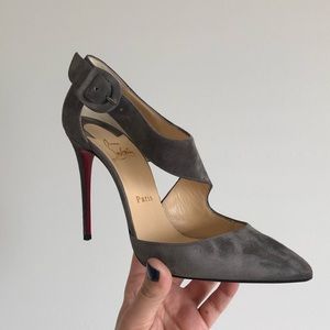Christian Loubiton Suede Pointed Heels